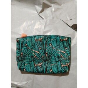 Ipsy Make Up Pouch July 2019 Glam Tropical Leaf Pattern Bag Only